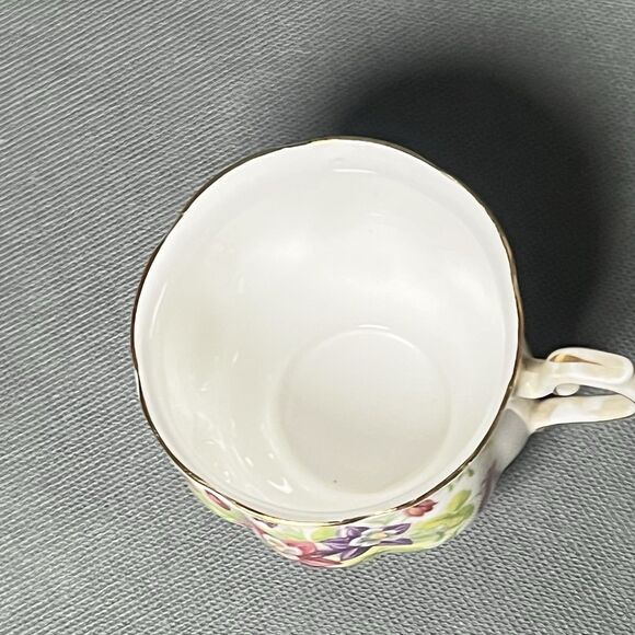 Royal Albert Bone china Teacup & Saucer Columbine Flower Made In England Tea Cup - Picture 9 of 11